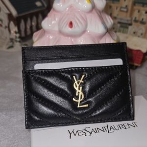 Black Quilted Card Holder